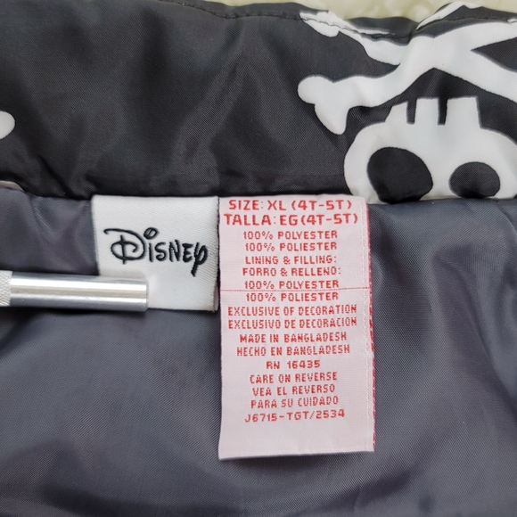 Disney Skull And Crossbone Puffer Vest Jacket - Picture 8 of 10